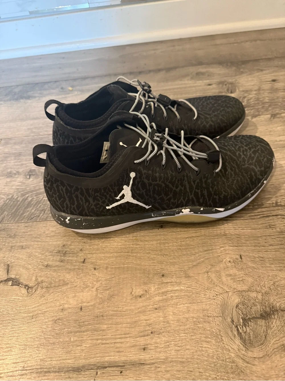 Jordan Low-Top Black and White Jumpman Sneakers